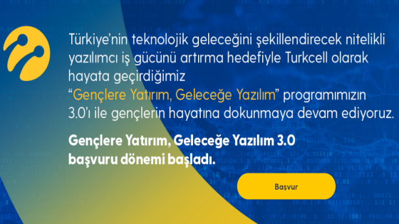 Turkcell Geleceği Yazanlar - Gençlere Yatırım, Gençlere Yazılım