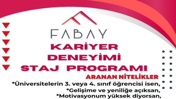 FABAY-Kariyer Deneyimi Staj Programı