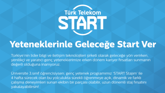 Türk Telekom START STAJIM 2024