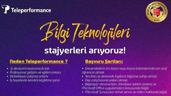 Teleperformance-Bilgi Teknolojileri Stajyeri