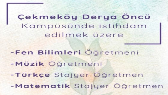 Derya Öncü Eğitim Kurumları - Türkçe Stajyer Öğretmen