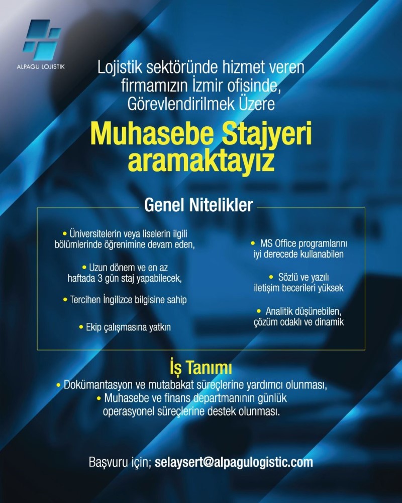 ALPAGU LOGISTIC - Muhasebe Stajyeri