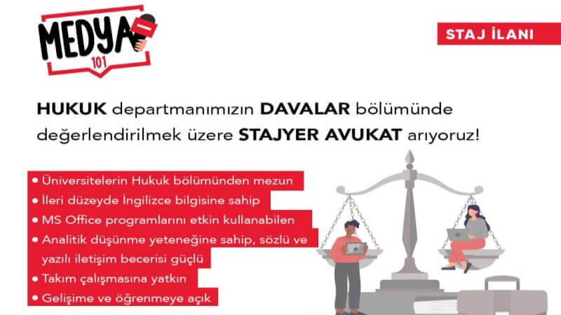 Medya 101 Uzun Dönem Staj Programı-Stajyer Avukat