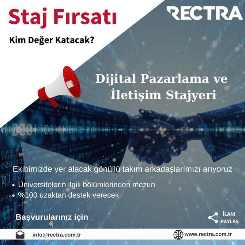 RECTRA Eğitim ve Danışmanlık-Dijital Pazarlama ve İletişim Stajyeri