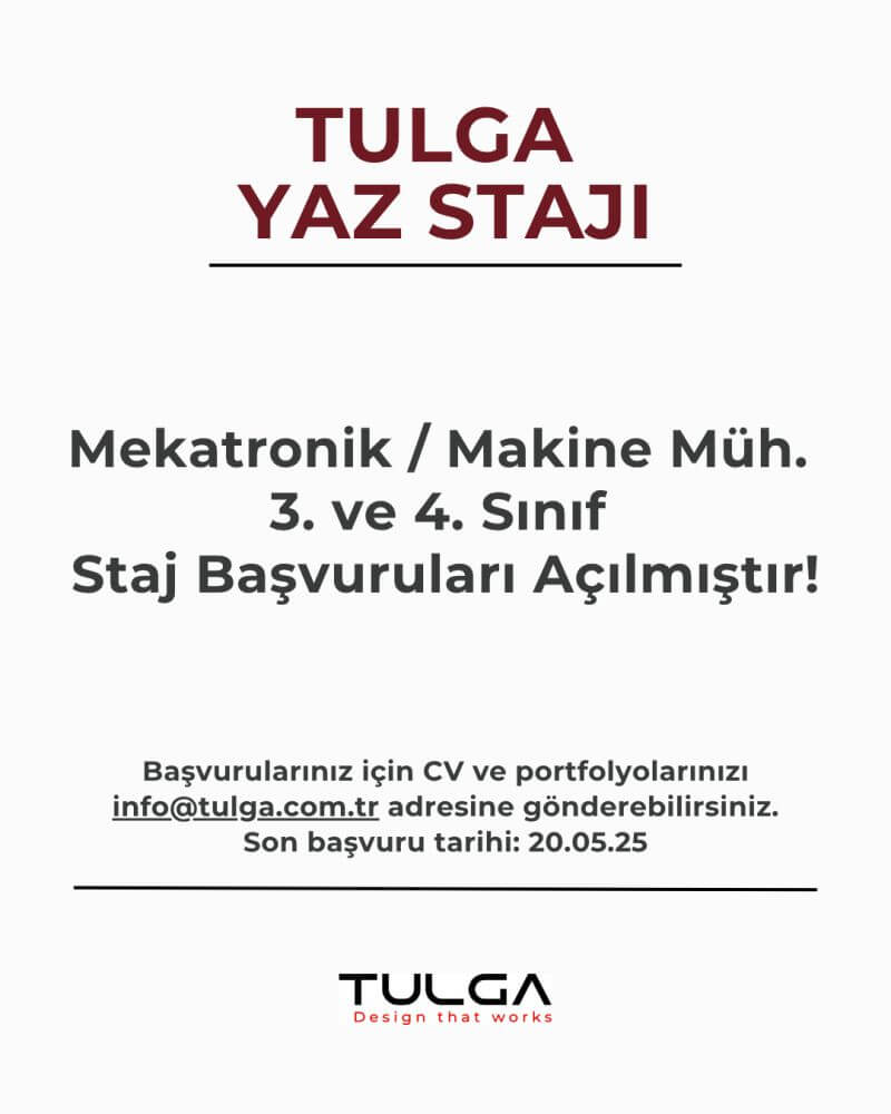 TULGA-Yaz Dönemi Staj İlanı
