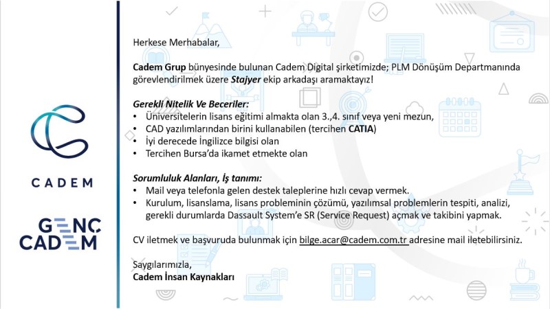 Cadem Grup-Stajyer İlanı