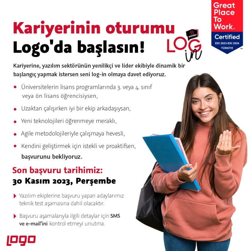 LOGO Yazılım - LOG-in Winter Staj Programı