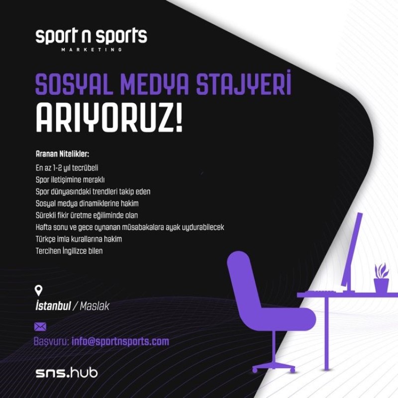 Sportnsports-Sosyal Medya Stajyeri