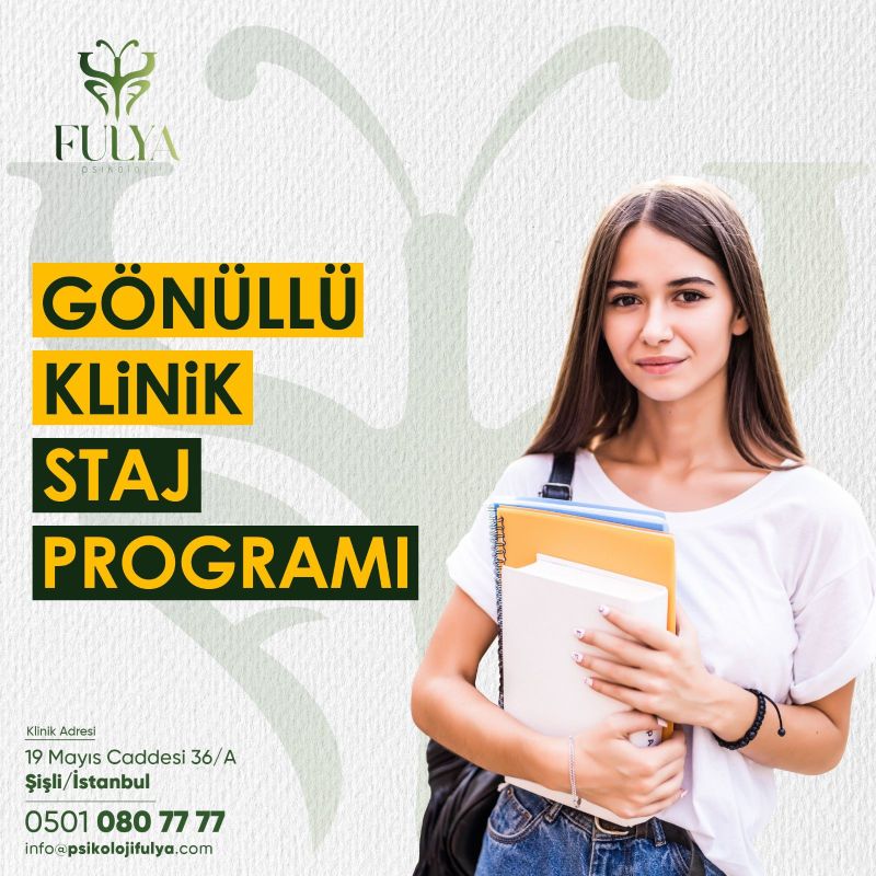 Fulya Psikoloji - Ücretsiz Gönüllü Klinik Staj Programı