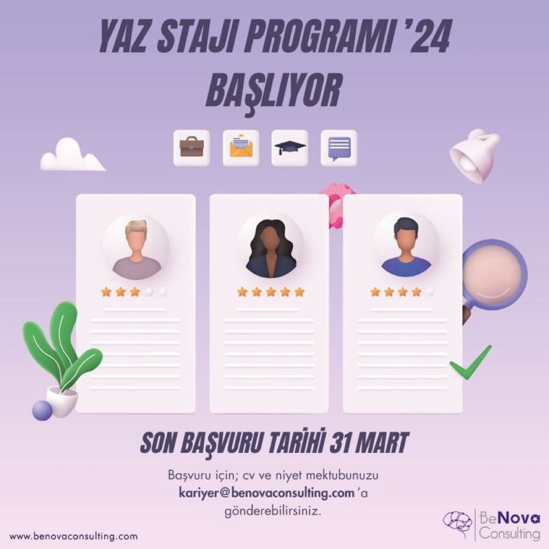  BeNova Consulting Yaz Stajı Programı