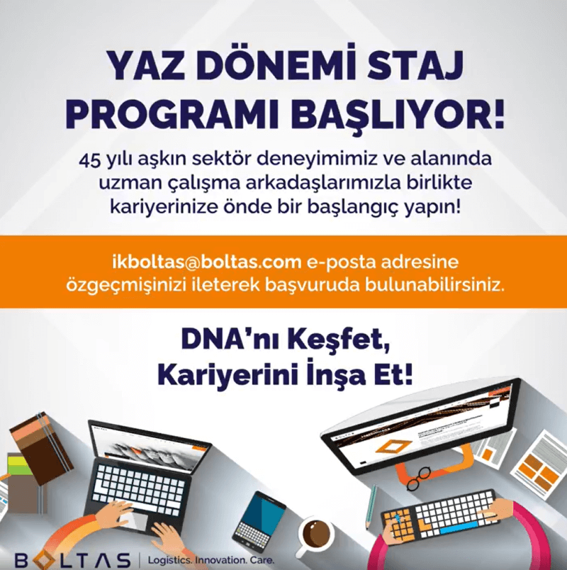 Boltas-DNA nı Keşfet, Kariyerini İnşa Et-Staj Program