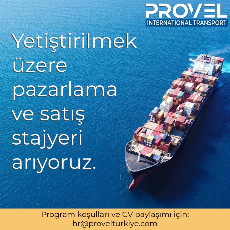  Provel Taşıma Stajyer - Part Time Ekip Arkadaşı Aranmaktadır