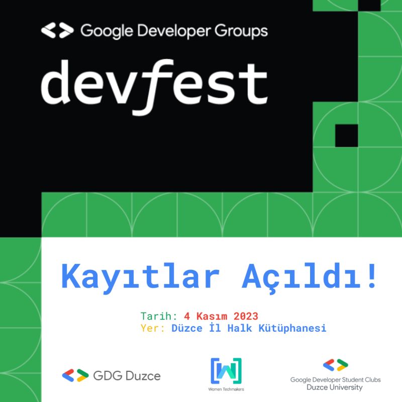  GDG Duzce - DevFest