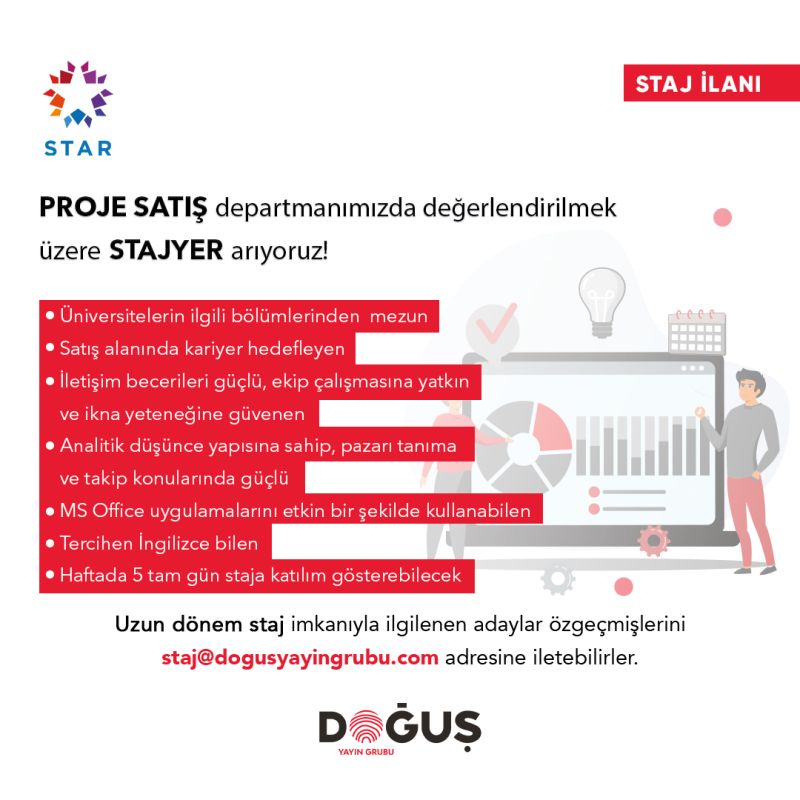 Doğuş Yayın Grubu - Proje Satış Departmanı - Stajyer