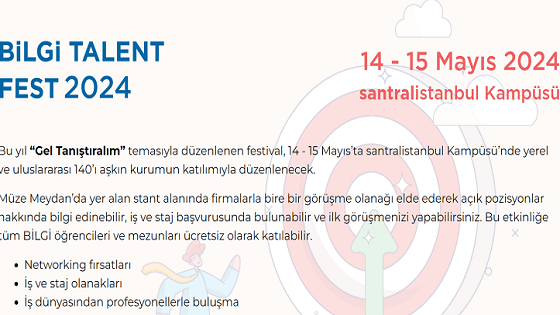 İstanbul Bilgi Üniversitesi-BİLGİ TALENT FEST 2024