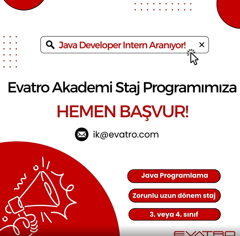 Evatro Akademi Staj Programı