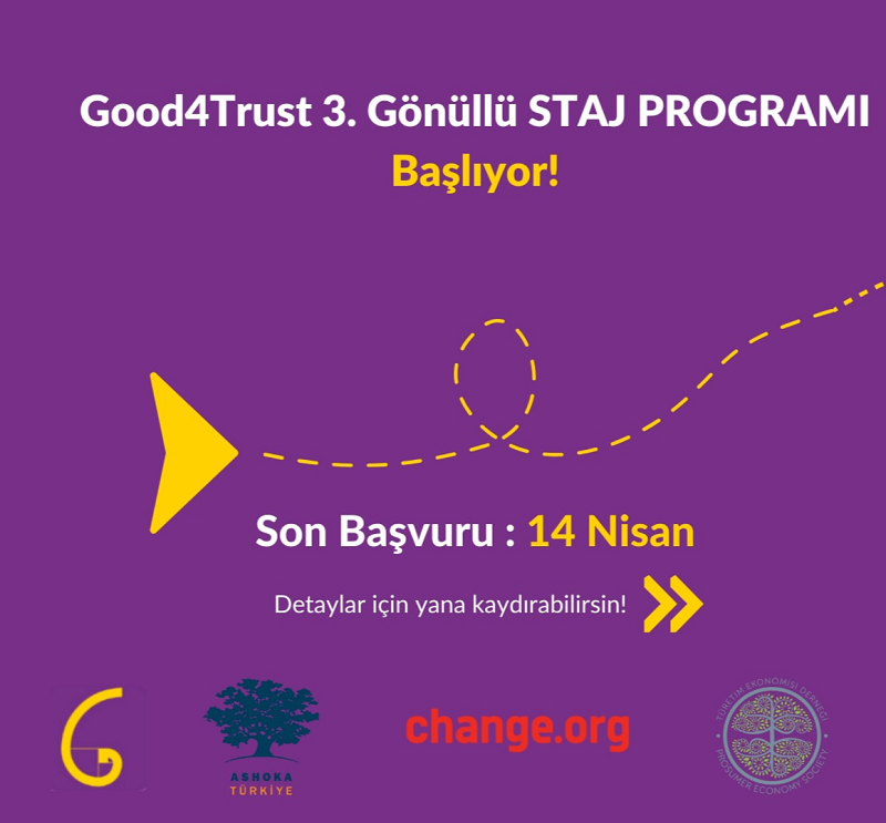 Good4Trust 3.Gönüllü Staj Programı Başlıyor