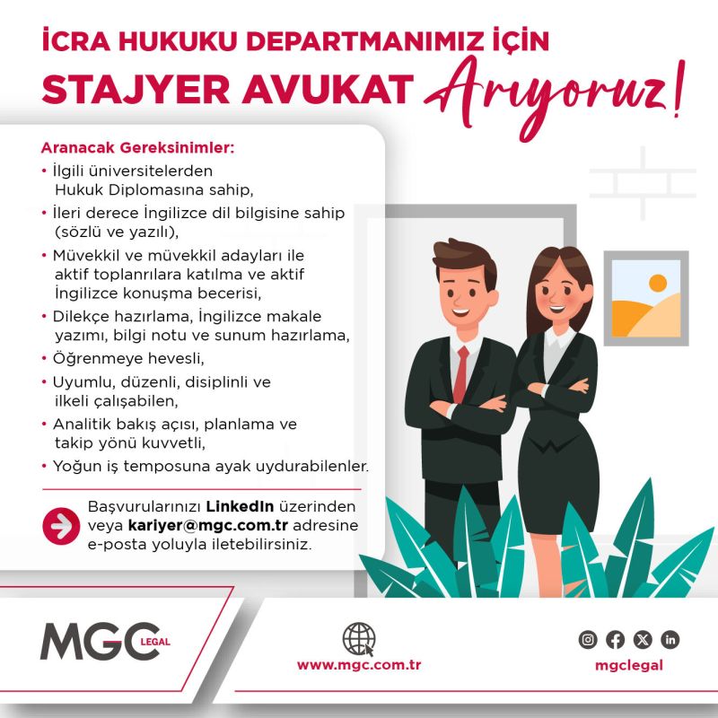 MGC Legal - Stajyer Avukat