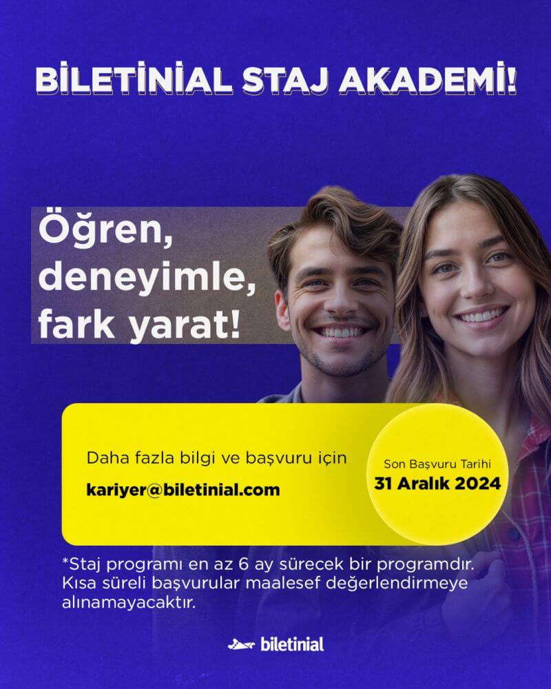 Biletinial Staj Akademi 2025-Uzun Dönem Staj Programı