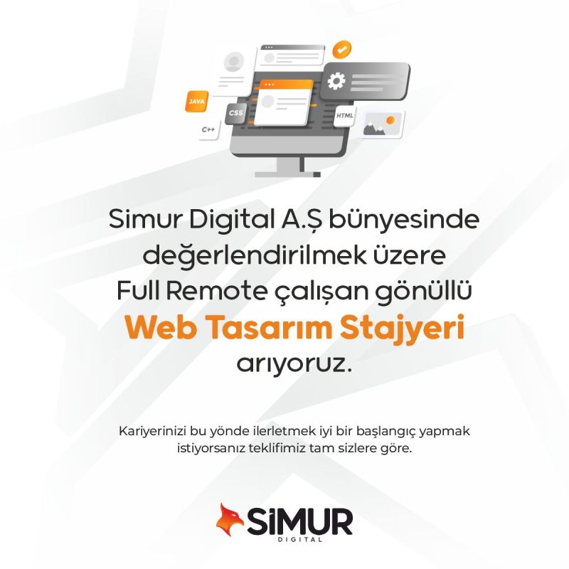 Simur Digital - Web Tasarım Stajyeri