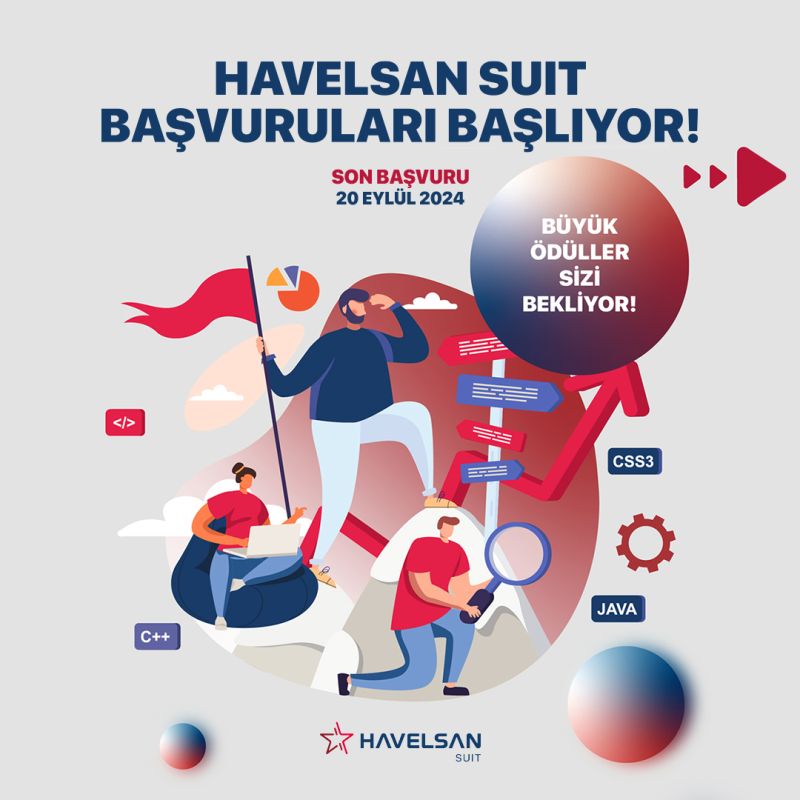 HAVELSAN-2024-2025 Akademik Yılı SUİT Bitirme Projesi Programı başvuruları başladı! 