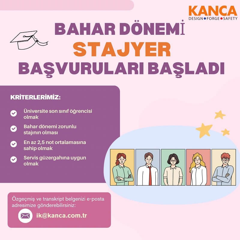 Kanca-Bahar Dönemi Stajyer İlanı