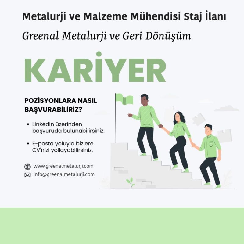 Green Al Metalurji - Metalurji ve Malzeme Mühendisi Staj İlanı