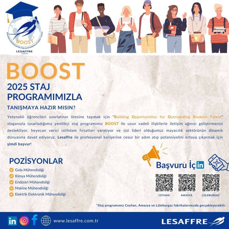 Lesaffre Türkiye-BOOST Staj Programı