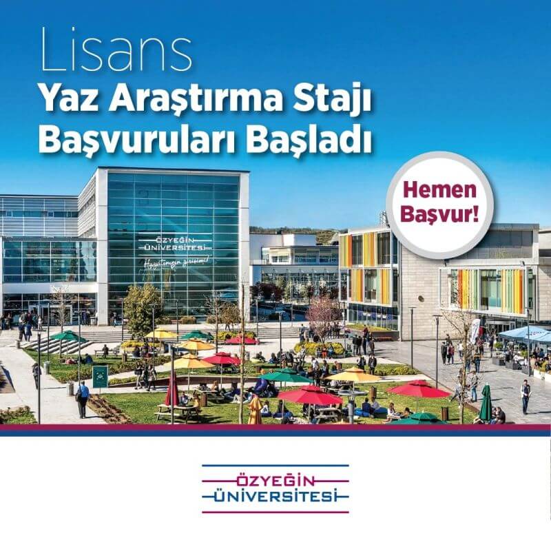 Özyeğin Üniversitesi-Lisans Yaz Araştırma Stajı