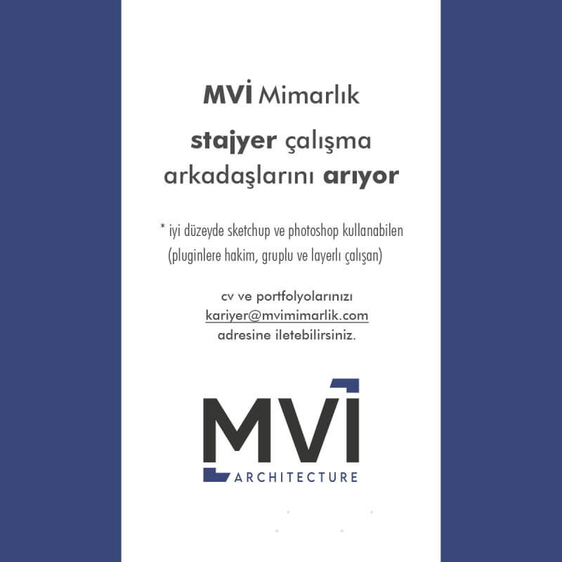 MVİ Mimarlık-Stajyer İlanı