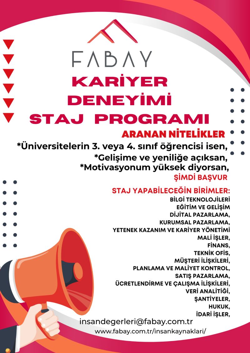 FABAY-Kariyer Deneyimi Staj Programı