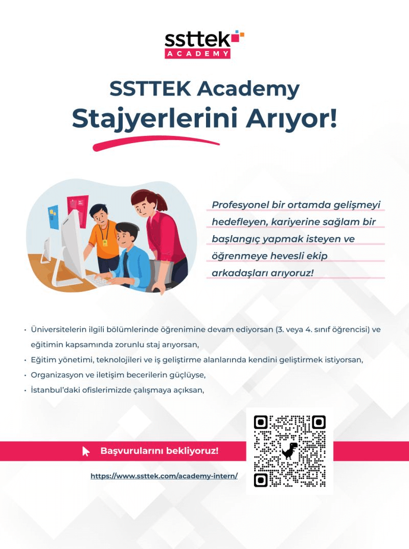 SSTTEK Academy-Stajyer İlanı