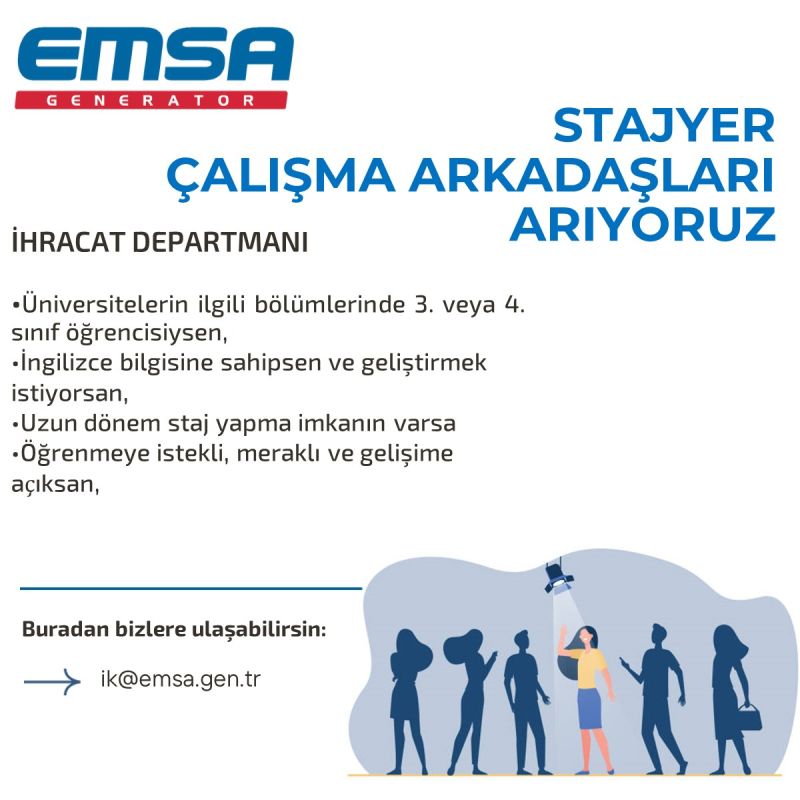 Emsa Jeneratör - İhracat Departmanı - Stajyer