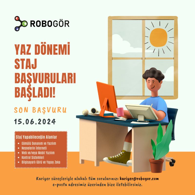 RoboGör-Yaz Dönemi Staj İlanı