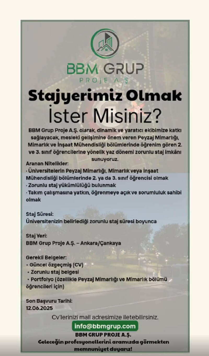 BBM Group-Staj İlanı