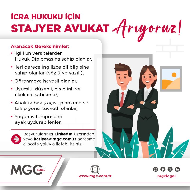 MGC Legal - Stajyer Avukat