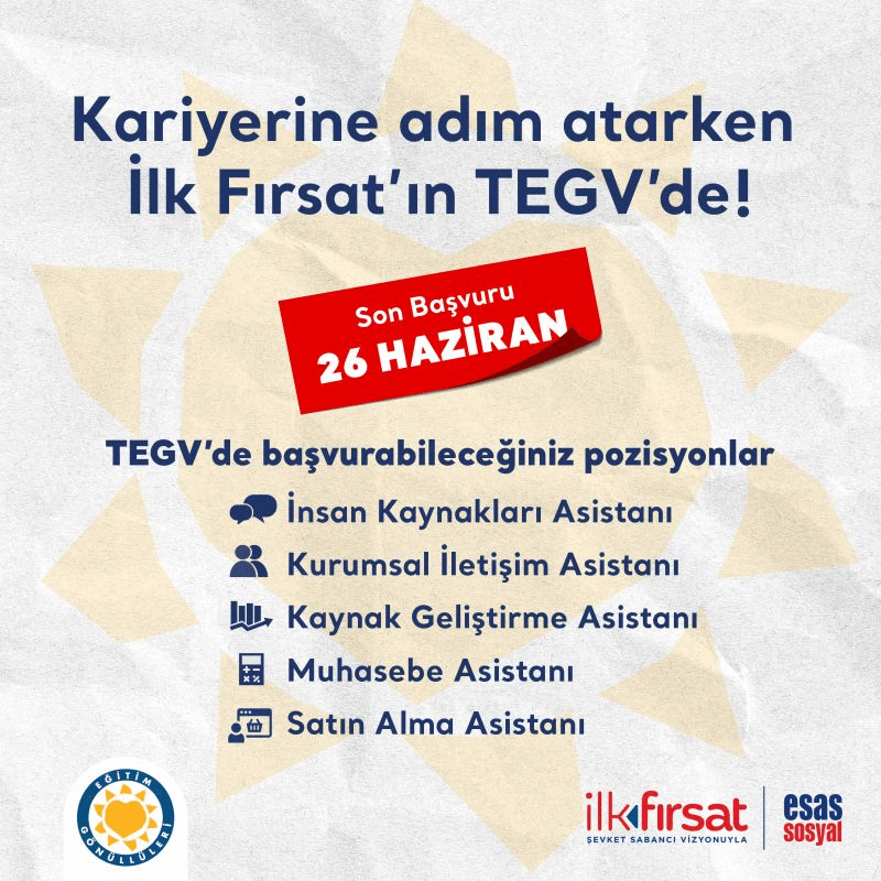 TEGV-Türkiye Eğitim Gönüllüleri Vakfı-İlk Fırsat Programı