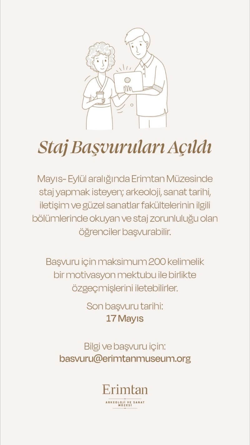 Erimtan-Staj Başvuruları Açıldı