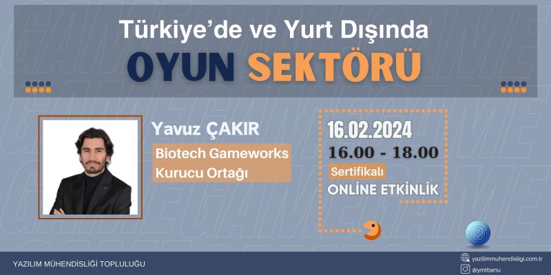 Türkiyede Ve Yurt Dışında Oyun Sektörü Webinarı