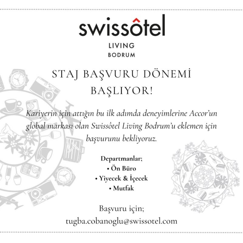 Swissotel Living Bodrum-Staj İlanı