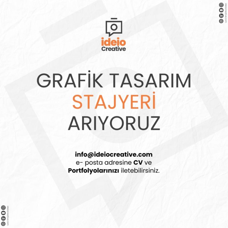 İdeio Creative-Grafik Tasarım Stajyeri