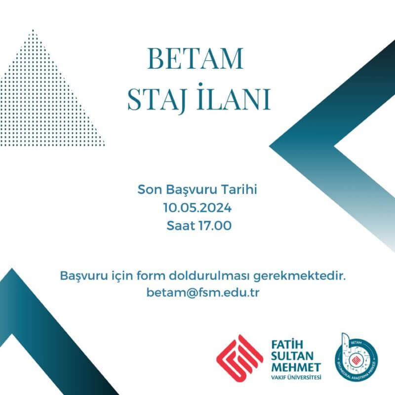 FSMVÜ BETAM-Staj İlanı